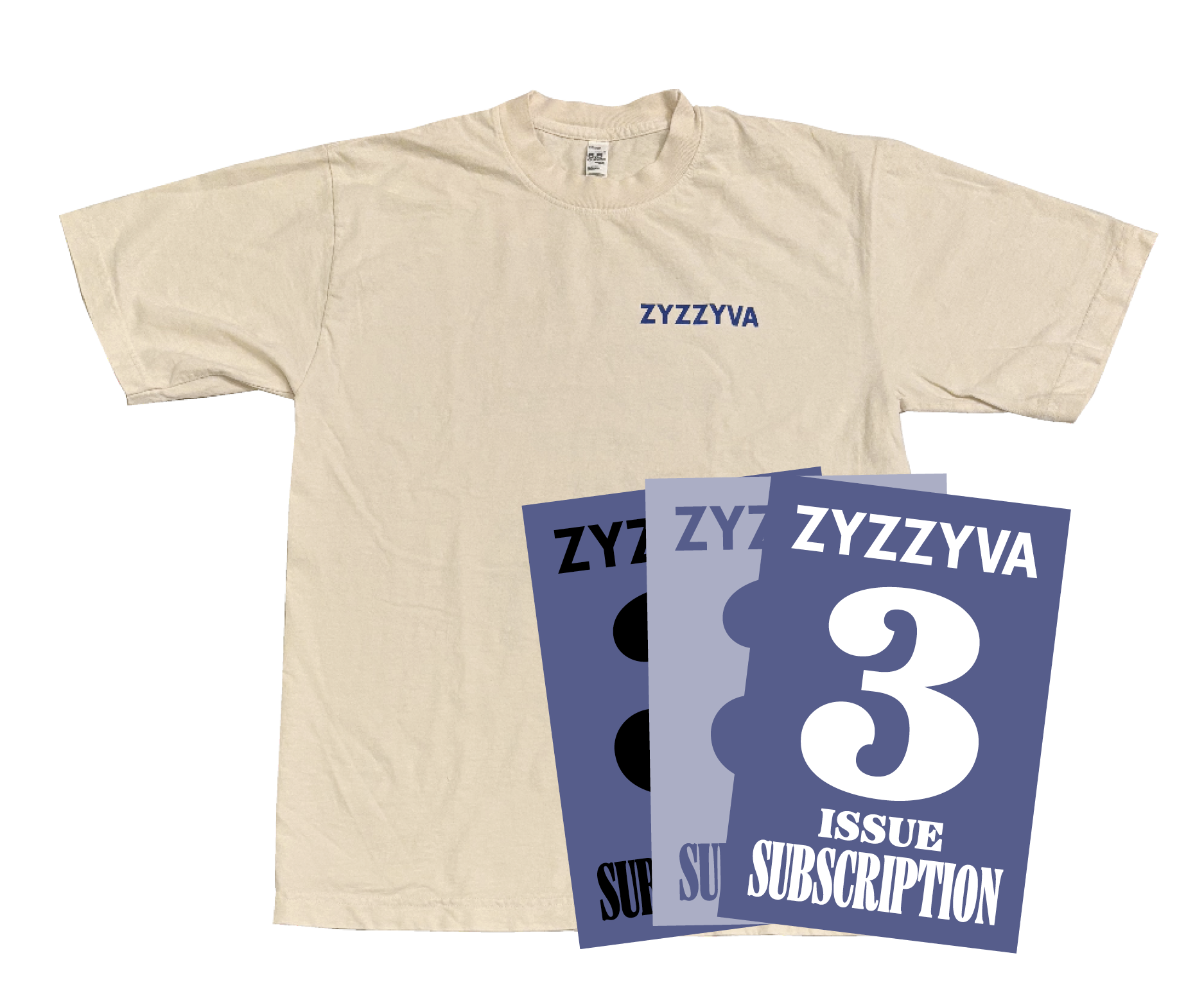 ZYZZYVA T-shirt and subscription bundle